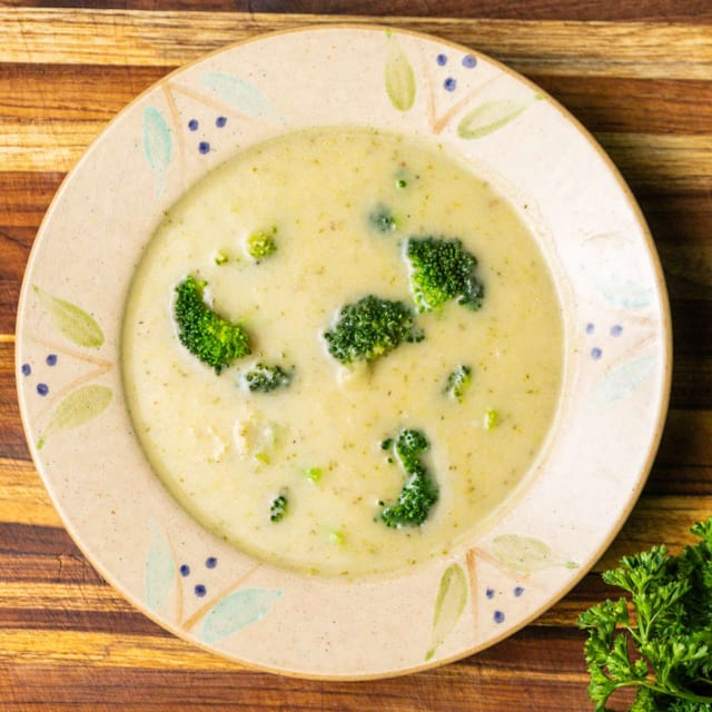 Broccoli Soup with Cheese.